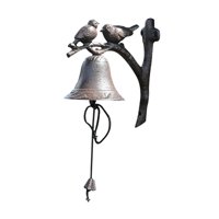 Bothyi - Timbre De Puerta De Hierro Fundido Vintage Con Forma De Pájaro Encantador Para Porches, Entradas De Casas De Campo