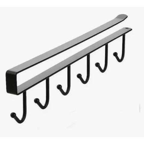 Genérico - Soporte Metal Colgador Tazas 6 Ganchos Cocina Y Tazas