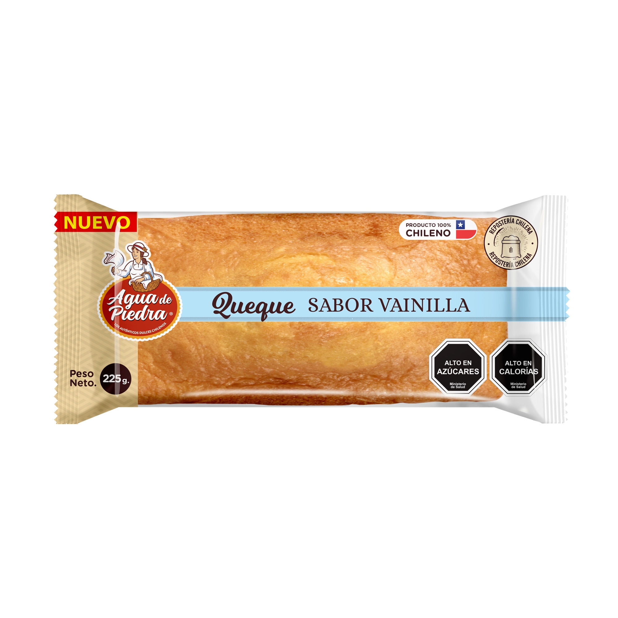 Queque Clásico Vainilla 225 g Agua de Piedra