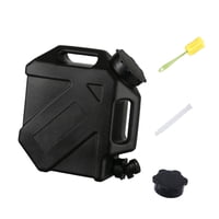 Ioensy - 10 L Contenedor De Agua Con Transportista De Agua Del Grifo Para Acampar Autos Autocumentados Negros