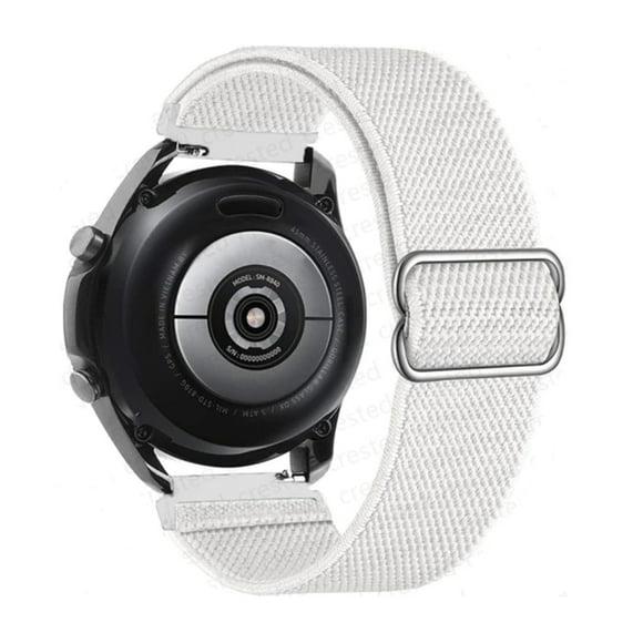 Correa Nylon Para Galaxy Watch 4 / 5 Active 1 2 Amazfit Gt2 Gts Blanco
