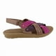 thumbnail image 1 of Sandalia Exs Confort Tiras Cuero Burdeo, 1 of 5