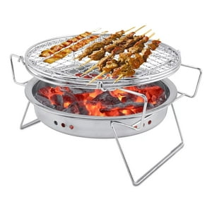 Genérico - Mini Parrilla Barbacoa Acero Inoxidable Plegable Portatil