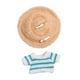 thumbnail image 1 of Suéter Y Sombrero De Rayas Para Muñecas De Moda, 2 Unidades, Disfraz Para Muñecas De 15 A 17 Cm, Muñecas De Niño, 1 of 3