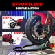 thumbnail image 4 of Soporte para Motocicleta MOTO4U Combo Delantero y Trasero Rojo, 4 of 8