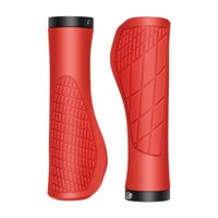 Ioensy - 2X Puños De Manillar De Bicicleta Puños De Manillar De Bicicleta Para Bicicletas De Carretera De Montaña Bmx Rojo
