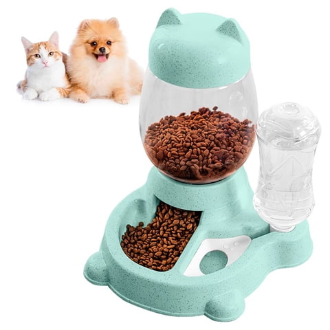 Genérico - Bebedero Comedero Con Diseño De Gato Dispensador Automático