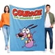 thumbnail image 1 of Coraje, el Perro Cobarde anti-pilling, suave, ligera, esponjosa y acogedora de lujo para hogar y cocina – Perfecta para niños y adultos, 100 x 150 cm, 1 of 6