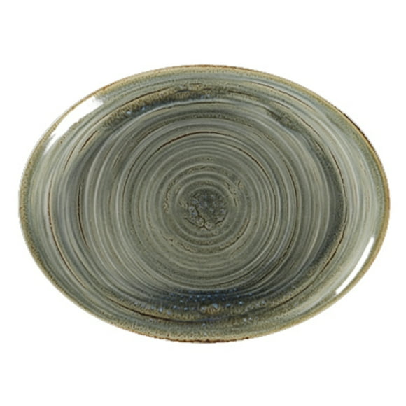Set De 12 Plato Ovalado Porcelana Peridot 21Cm Spot Rak