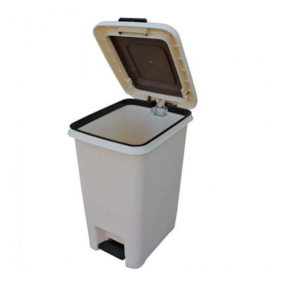 Basurero 30 Litros Beige