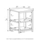 thumbnail image 2 of Mesa lateral Furinno CAMNUS, juego de 2, estructura metálica de 2 niveles, color blanco, 2 of 6