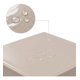 thumbnail image 2 of Mantel De Hule Mesa Cuadrada Diseño Liso 140x140cm beige, 2 of 3