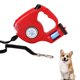 thumbnail image 1 of Correas retráctiles para perros con linterna y dispensador de bolsas de basura. Correa automática 3 en 1 para pasear perros de 4,5 m., 1 of 5