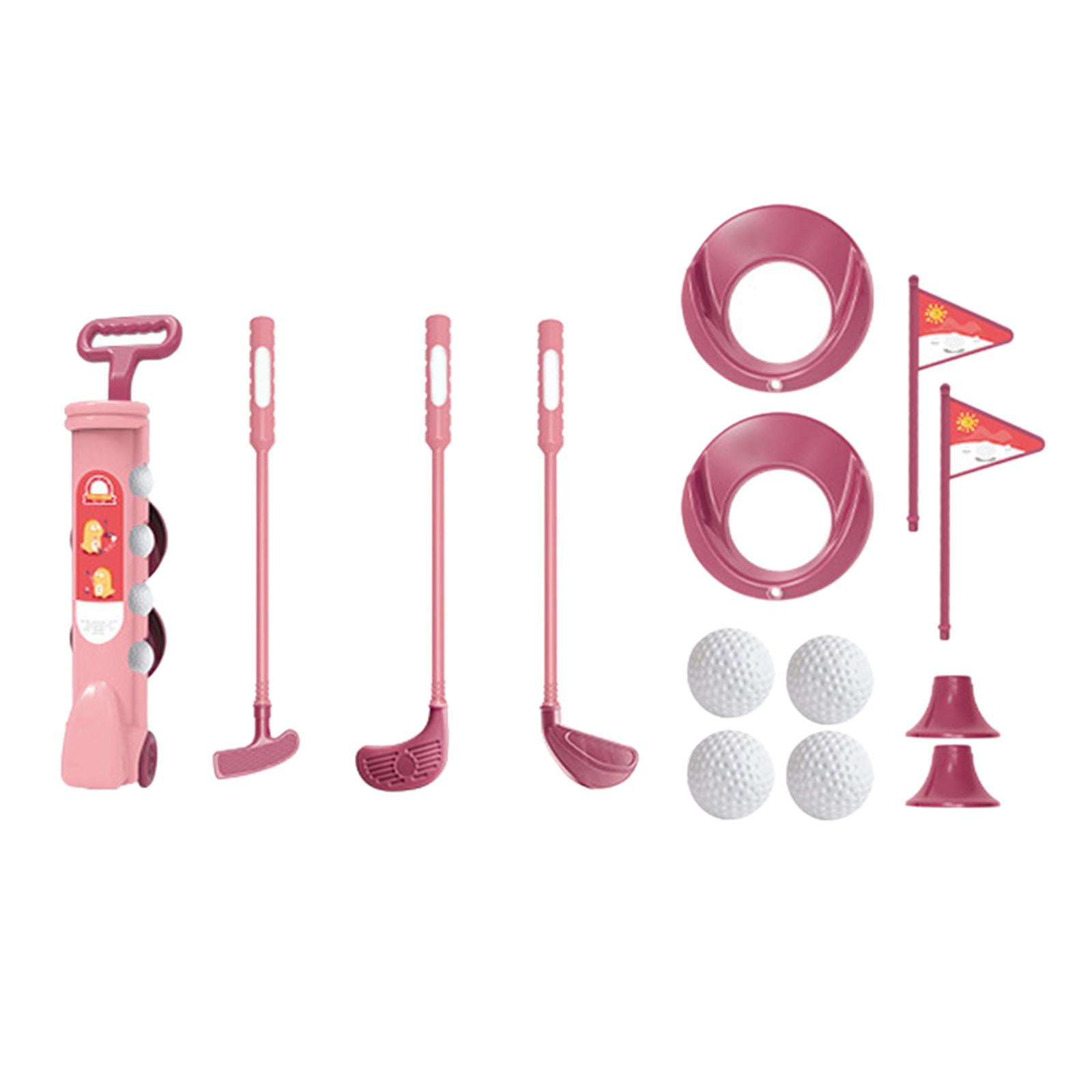 Ioensy - Caddy Children Golf Training Toy Mini Para Jardín Preescolar Niños Y Niñas Rosa