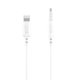 thumbnail image 1 of Cable AUX onn Lightning a 3,5 mm para iPhone, 3 pies, blanco, 1 of 3