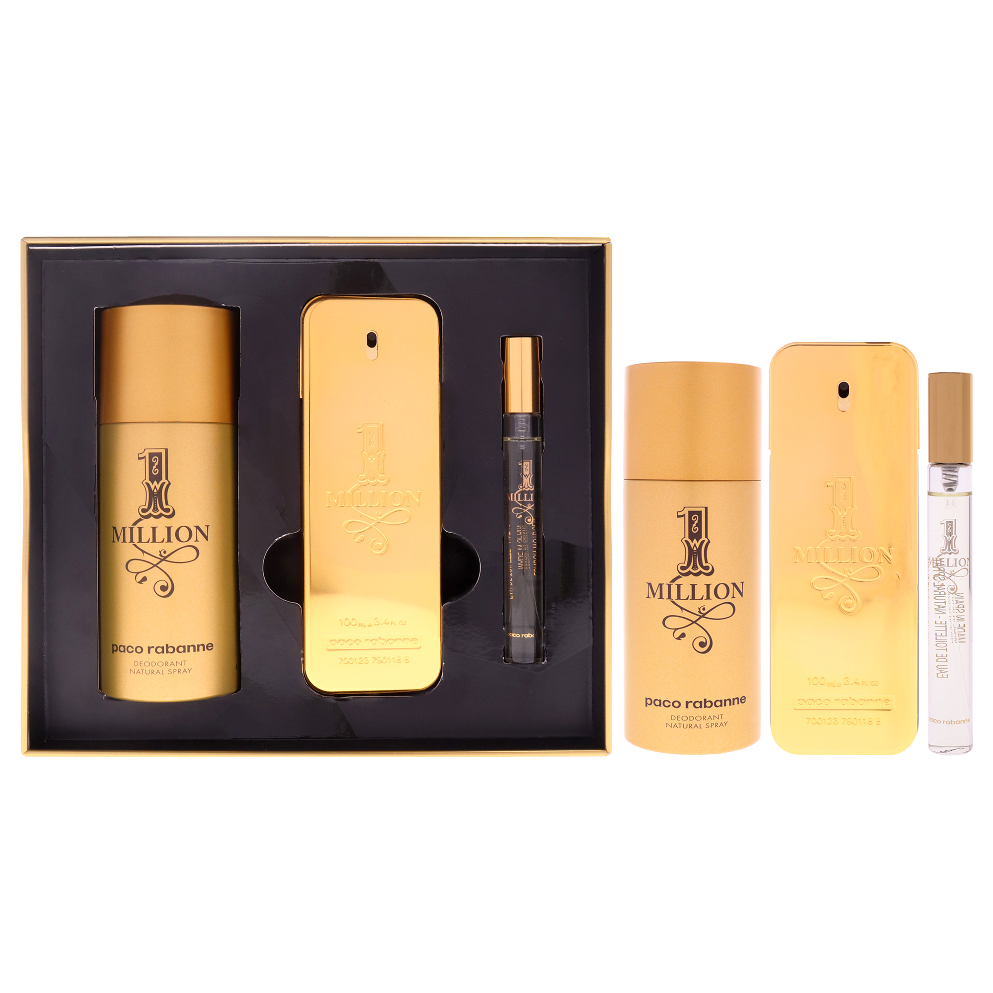 Set De Regalo Paco Rabanne 1 Million Edt 100Ml Hombre