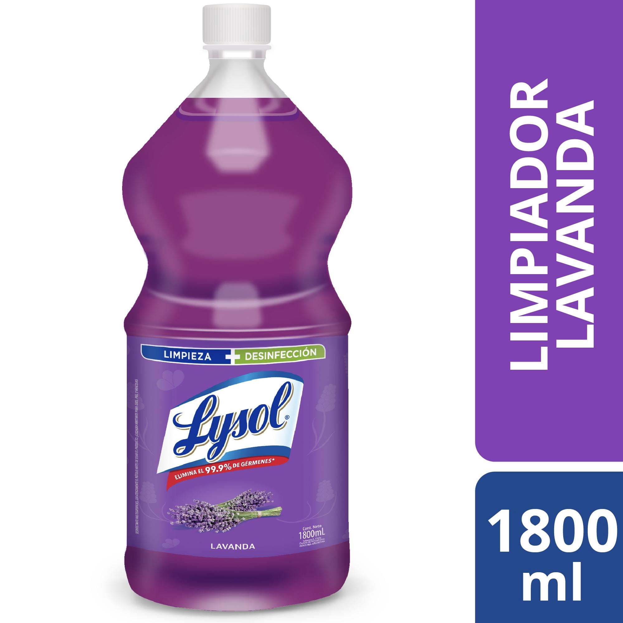 Limpiador Desinfectante Liquido Lavanda Botella, 1.8 L