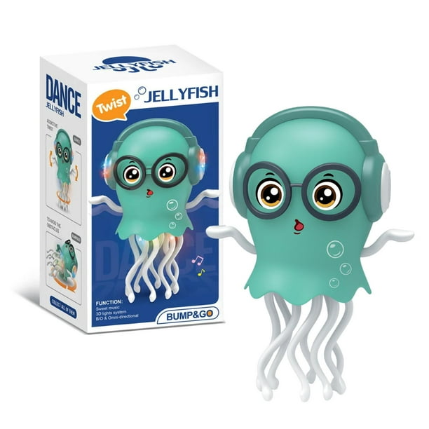 MACALOCA Juguete de Pulpo bailante, Juguete de Pulpo bailante eléctrico Divertido con led y música, Pulpo de acción Crawling Creativo Loco de 8 Patas para Alivio del estrés y niños (Amarillo MACALOCA Juguete de Pulpo bailante, Juguete de Pulpo bailante eléctrico Divertido con led y música, Pulpo de acción Crawling Creativo Loco de 8 Patas para Alivio del estrés y niños (Amarillo