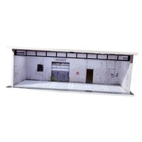Magideal - Modelo De Escala 1/64 Case De Automóviles De Automóvil Diorama De Garaje, Decoración Del Paisaje De Micro Decoración Escena De Estacionamiento De Esta Estilo E