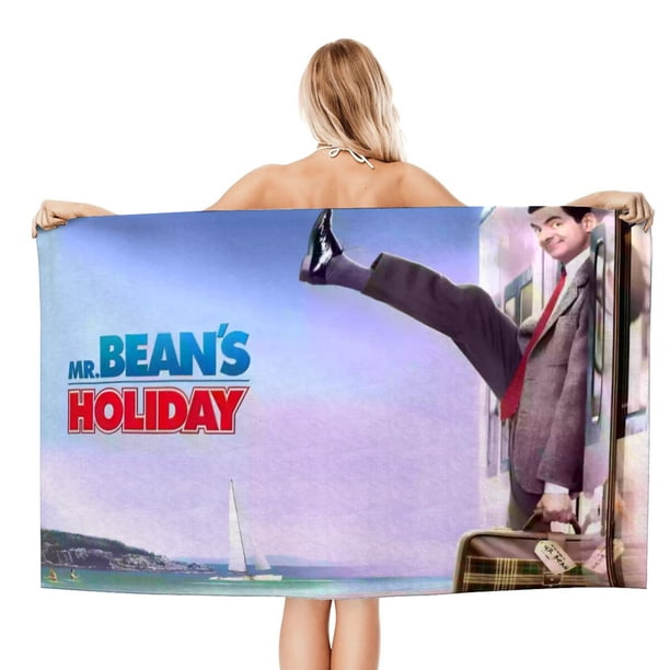 Sr. Bean Toalla de playa de secado rápido con diseño temático, regalo para mujeres y niñas, ideal para cumpleaños, fans, amantes de la música, uso en la playa o al aire libre, 78 × 150 cm