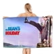 thumbnail image 1 of Sr. Bean Toalla de playa de secado rápido con diseño temático, regalo para mujeres y niñas, ideal para cumpleaños, fans, amantes de la música, uso en la playa o al aire libre, 78 × 150 cm, 1 of 6