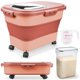 thumbnail image 1 of Contenedores de almacenamiento de arroz Komzon plegables de 9 a 14 kg con rueda, 1 of 7