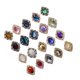 thumbnail image 1 of 10pcs Rhinestone Flat Back Beads Button Scrapbook Adorno Color Mixto, 1 of 3