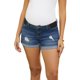 thumbnail image 1 of INSPIRE CHIC Pantalones Cortos de Maternidad para Mujeres, Cintura Elástica sobre el Vientre, Mini Shorts de Verano para Embarazo, Talla XL, Azul Oscuro, 1 of 6