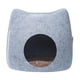 thumbnail image 4 of Felt Cat House Extraíble Pet Cat Condos Con Cremallera Portátil Interior Exterior Gris Claro, 4 of 5