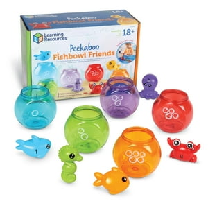 Toy Learning Resources Peekaboo Fishbowl Friends, 10 Piezas