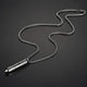 thumbnail image 5 of 1pc Stainless Steel Bullet Pendant Necklace with Cross and Lords Prayer in English - 22 Inch Chain for Men, 5 of 5
