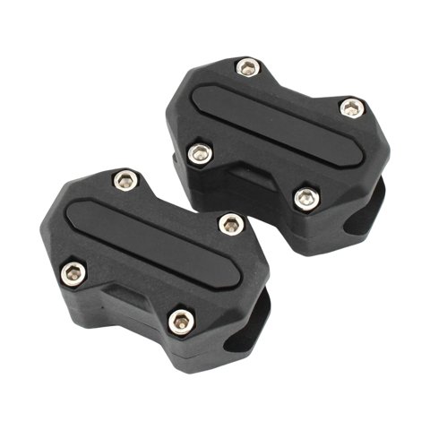 Ioensy - Protector De Parachoques Del Motor Crash Bar Decor Protector De Aleación De Aluminio Ligero Negro