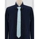 thumbnail image 2 of INSPIRE CHIC Corbata de Rayas para Hombre, Corbata de Lino Autonudable, Estilo Casual de Negocios, Azul Cielo, Talla Única, 2 of 5