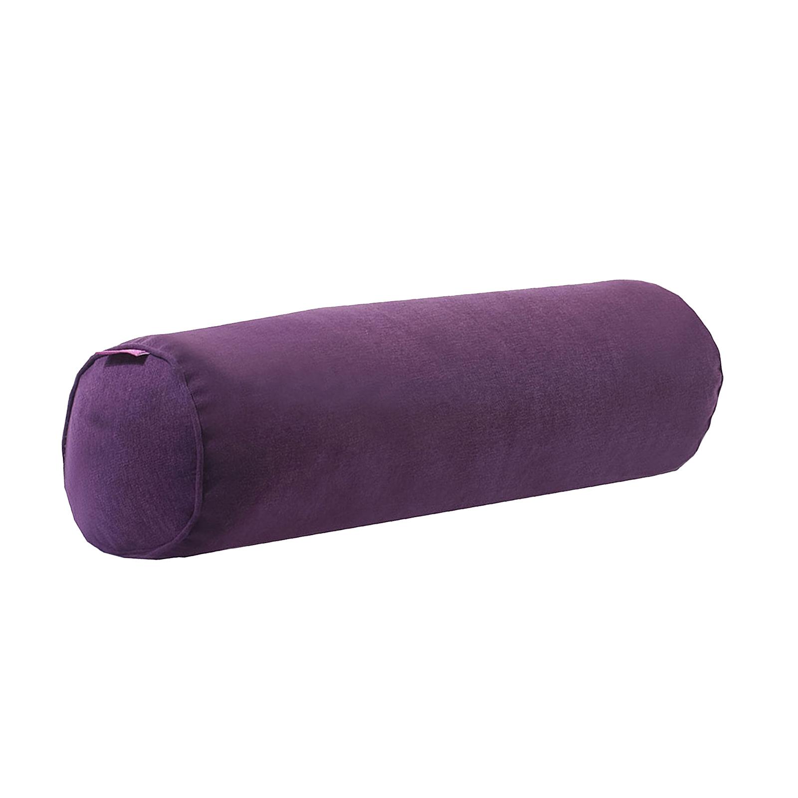 Ioensy - Almohada De Cuello Redondo Algodón Hueco Suave Y Cómodo Para Office Vertebra Car Deep Purple