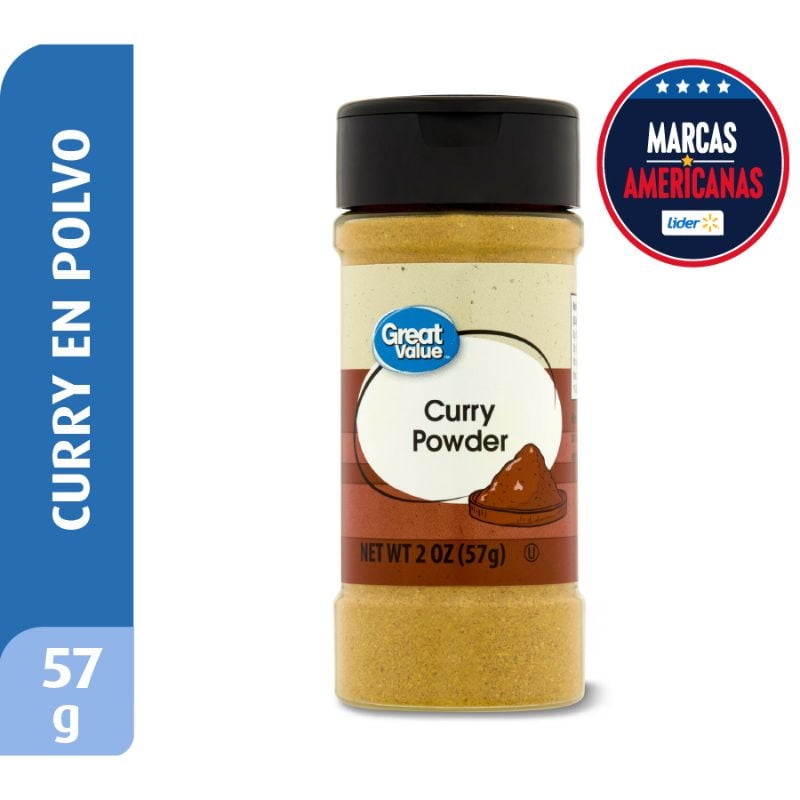 Curry En Polvo Condimentos 57 g Great Value
