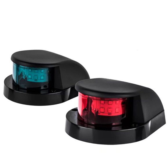 Luz LED de navegación para barcos Senux rojo/verde para pontón