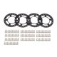 thumbnail image 2 of Llanta De Rueda De Coche Rc De 1 9 Piezas De Anillos Beadlock Para Scx10 90046 1 10 Coche Negro, 2 of 5