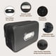 thumbnail image 2 of Gran soporte de tejidos de coche premium PU cuero tejidos caja cubierta asiento trasero rectangular soporte de servilleta para el coche se ajusta para tejidos Caja para la organización del c, 2 of 3