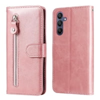 Gangxun - Funda Con Cremallera Para Samsung Galaxy A16, Carcasa Cartera De Cuero Pu Con Soporte Y Tarjetero