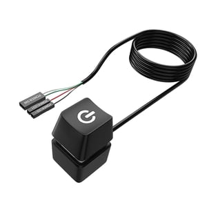 Bothyi - Interruptor De Encendido Para Computadora De Escritorio, Interruptor Móvil De Escritorio Para Salas De Reuniones, Hoteles, Cable De 1,65 M