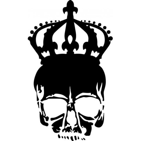 Rienda Libre Graphics - Decomural Royal Skull Horror Ws-33007