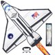thumbnail image 1 of Nave espacial Kite JOYIN fácil de volar para niños y adultos, 1 of 8