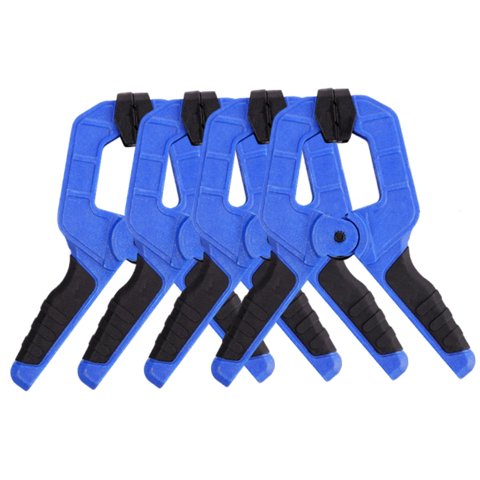 Magideal - 4 Abrazaderas De Resorte, Abrazaderas Para Carpintería, Mango Ergonómico Multiusos, Abrazadera De Sujeción Fácil De Usar, Herramienta De Carpintero Pa 115 Cm X 10 Cm