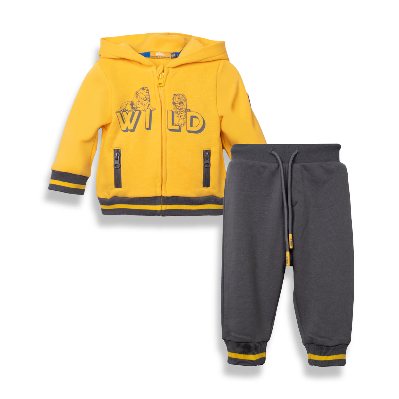 Buzo Bebe Niño Amarillo Pillin