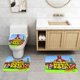 thumbnail image 2 of Schoolhouse Rock Juego de 3 alfombras de baño de coral fleece: tapete de baño + alfombra de inodoro en forma de U + funda de tapa de inodoro en forma de O, 2 of 6