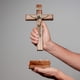 thumbnail image 5 of Crucifijo para intercesión, pared o mesa, cruz de madera con San Benito, 25 cm, 5 of 6