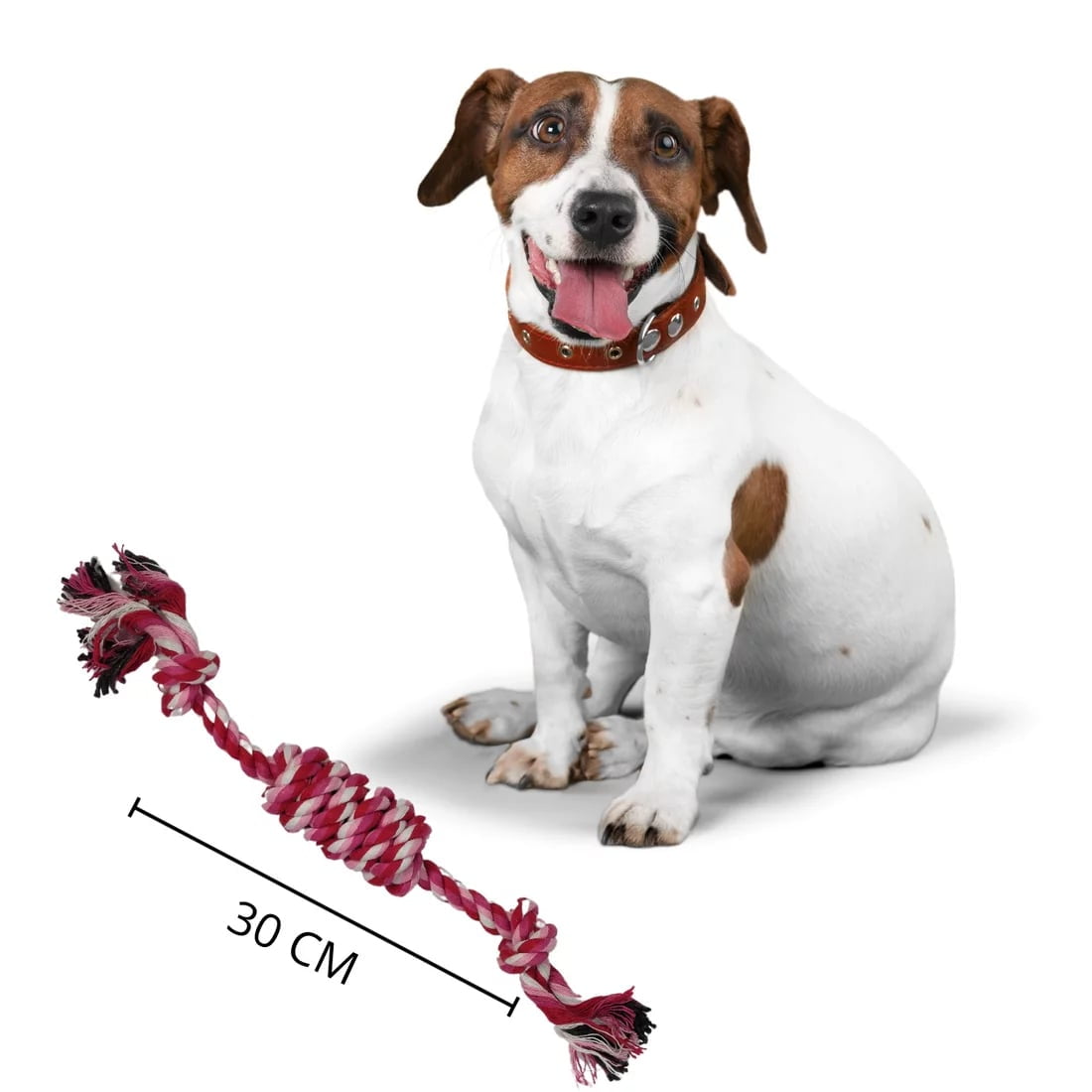 Akirapet - Juguete Cuerda De Algodón Para Mascotas Rosado