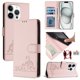 thumbnail image 1 of Funda tipo cartera FOXDOCK para iPhone 14 PRO MAX con soporte, ranuras, RFID, diseño de gato, 1 of 5