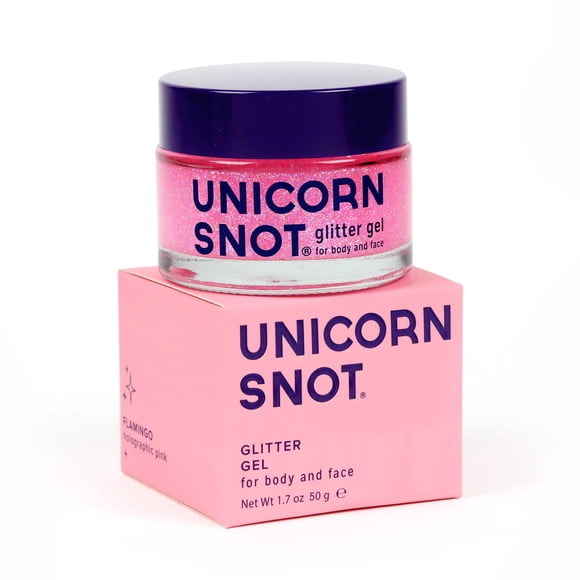 Gel con glitter holográfico Unicorn Snot 45 mL, rosa flamingo