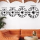 thumbnail image 3 of Reloj De Pared Grande Redondo Moderno De Metal Negro 50 Cm, 3 of 9